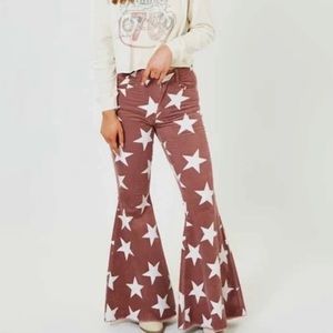 Altard State Star Flare Jeans - Pink